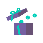 Earn free payments icon Earn free payments icon